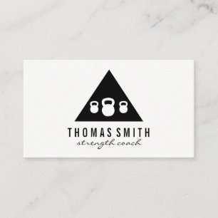 Kettle Bell Personal Trainer   Triangle Business Card
