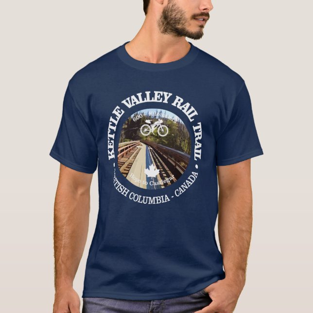 Kettle Valley Rail Trail (cycling c) T-Shirt (Front)