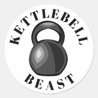 Kettlebell Beast. Kettlebell Lover Classic Round Sticker