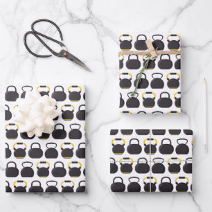 Kettlebell Fitness Wrapping Paper Sheet
