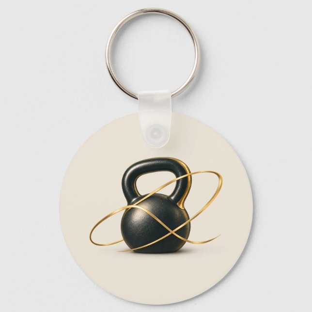 Kettlebell Personal Trainer Keychain (Front)