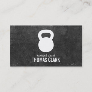Kettlebell Personal Trainer (slate) Business Card
