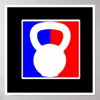 Kettlebell Pro Logo Poster - "Elite Fitness" Print