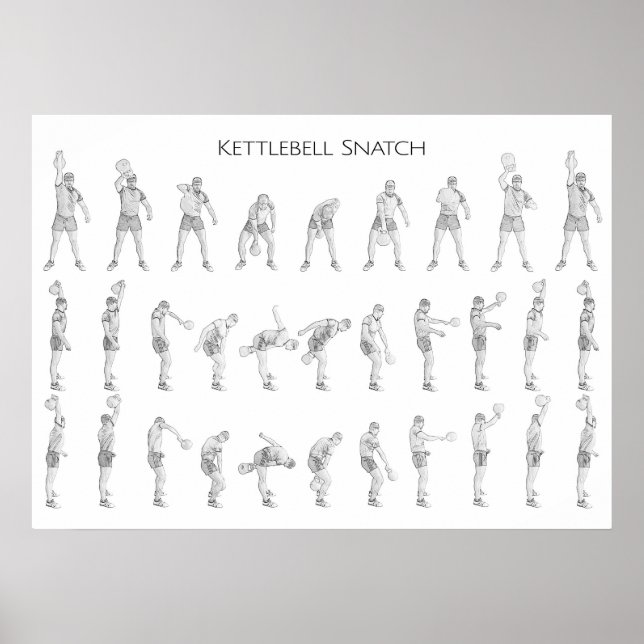 Kettlebell Snatch Poster (Front)