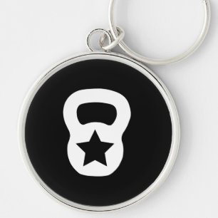 Kettlebell Star Keychain