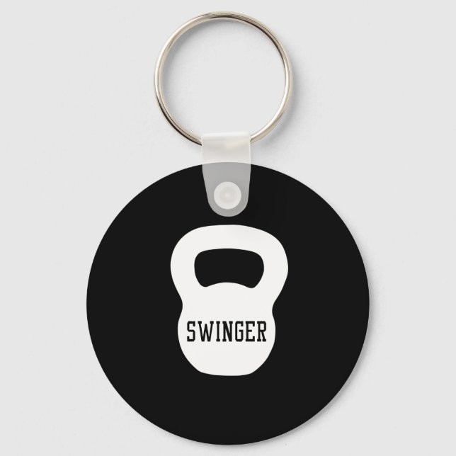 Kettlebell Swinger Keychain (Front)