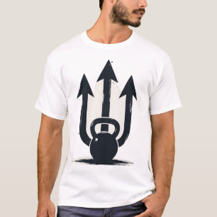 Kettlebell Trident Triple Arrow Strength & Power T-Shirt