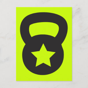 Kettlebell With An Empty Star Postcard