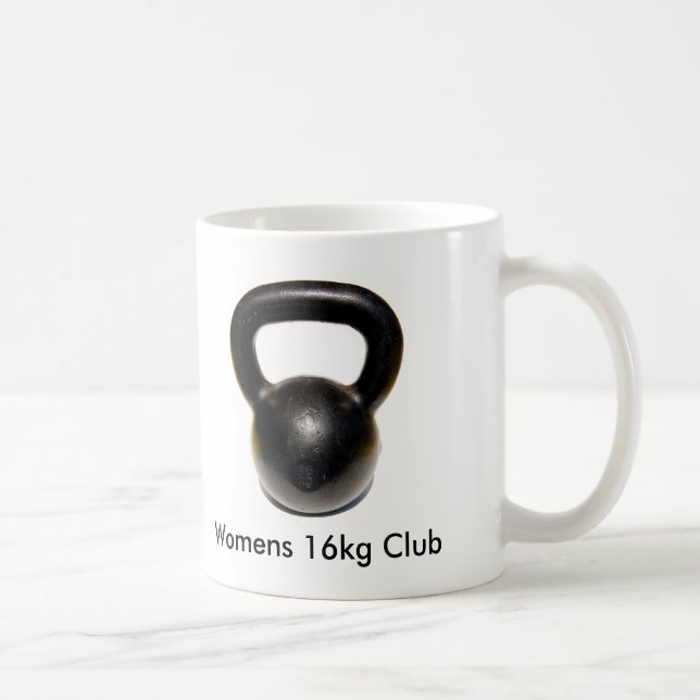 Kettlebell, Womens 16kg Club Coffee Mug (Right)
