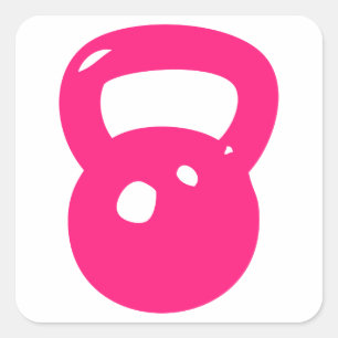 Kettlebell Workout Square Sticker