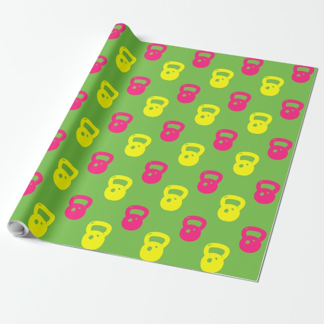 Kettlebell Wrapping Paper - (Unrolled)