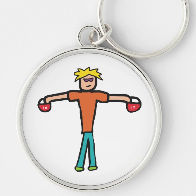 Kettlebells Keychain (Front)