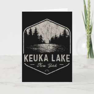 Keuka Lake New York Outdoors Vintage  Card