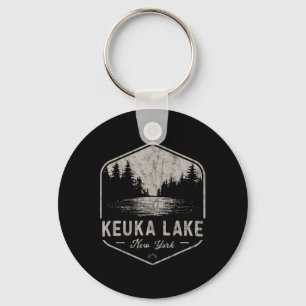 Keuka Lake New York Outdoors Vintage Keychain