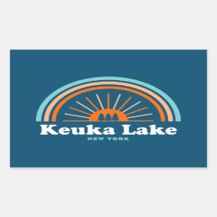 Keuka Lake New York Rainbow Sticker