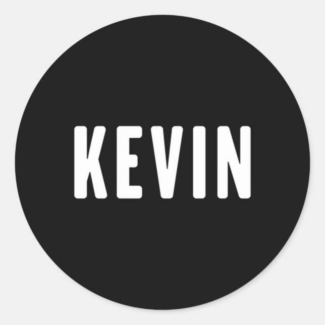 Kevin First Name Kevin Classic Round Sticker (Front)
