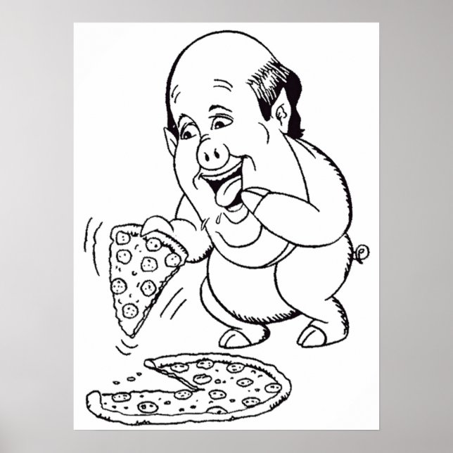 Kevin malone caricature  poster (Front)