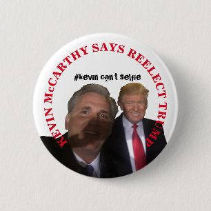 Kevin McCarthy says Re-elect Trump 2 Inch Round Button
