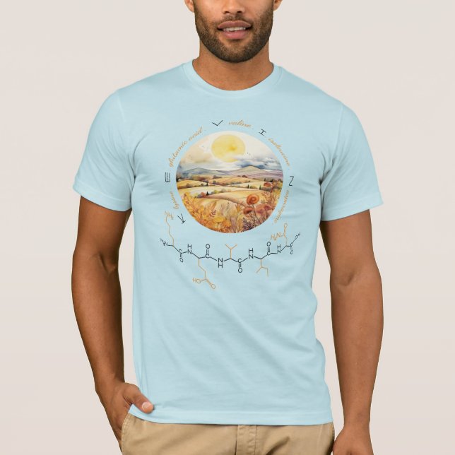 KEVIN peptide, Moon 2 w/ custom text, light T-Shirt (Front)