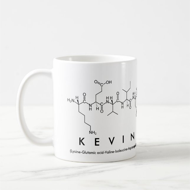 Kevin peptide name mug (Left)
