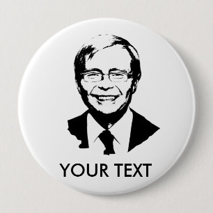 Kevin Rudd 4 Inch Round Button
