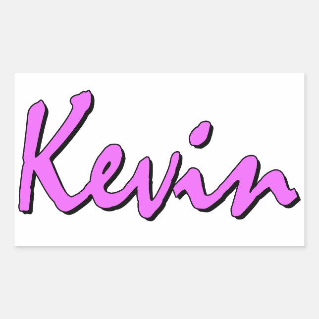 Kevin Sticker rose (Devant)
