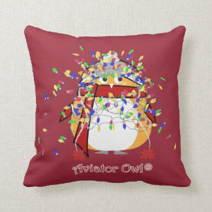 Kevin Tangled in Lights Throw Pillow