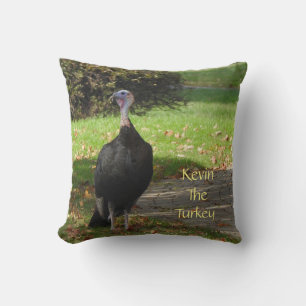 Kevin The Turkey - Old Wethersfield , CT (2 Sides) Throw Pillow