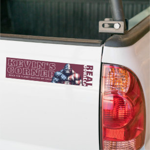 Kevin's Corner REAL GORILLA i Rock the Planet Bumper Sticker