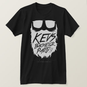 Kevs Bachelor Party Wildman-White T-Shirt
