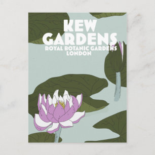 Kew Gardens London travel poster Postcard