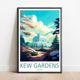 Kew Gardens Travel Print Wall Art Kew Gardens Wall