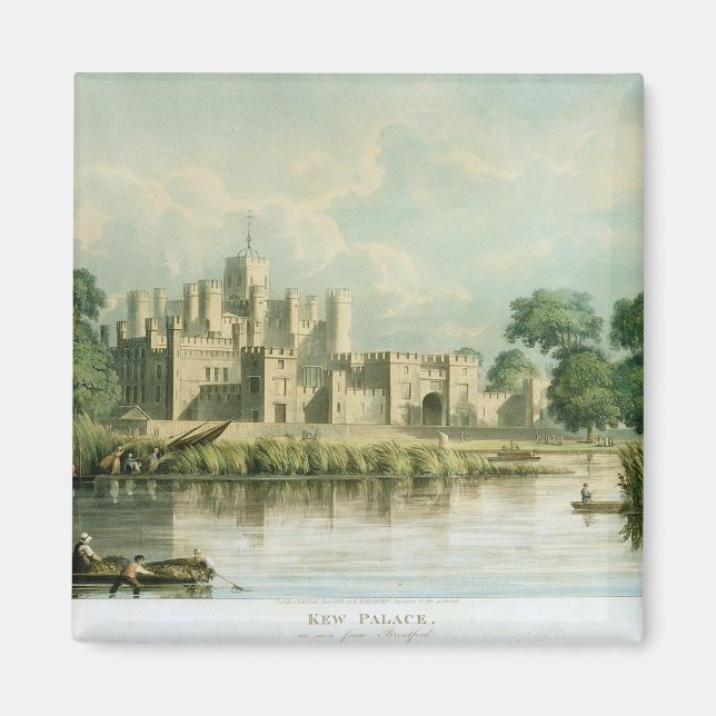 Kew Palace as seen from Brentford, engraved by Tho Magnet (Front)