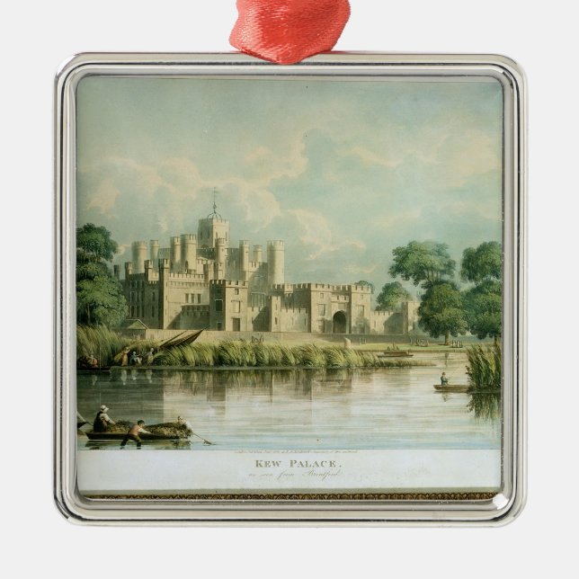 Kew Palace as seen from Brentford, engraved by Tho Metal Ornament (Front)