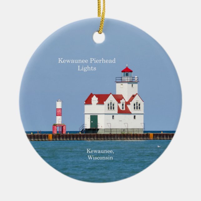 Kewaunee Pierhead Lights ornement (Devant)