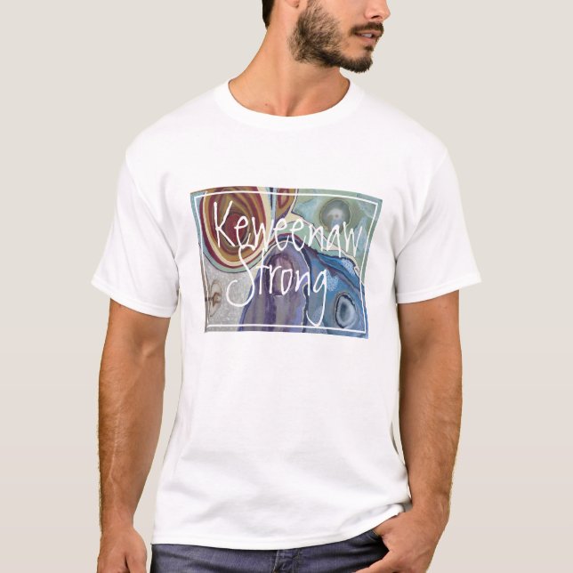 Keweenaw Strong agate tee (Front)