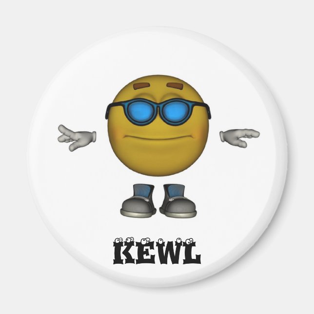KEWL Emoticon Magnet (Front)