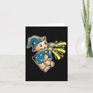 Kewpie Baby Wizard Traditional Tattoo Flash Card