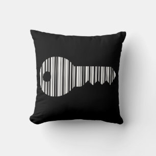 KEY BAR CODE Keys Barcode Pattern Design Throw Pillow