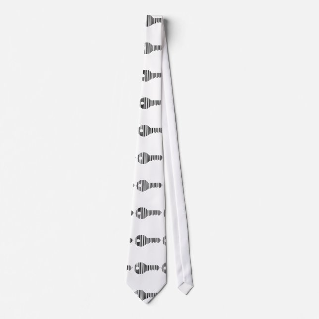 KEY BAR CODE Keys Barcode Pattern Design Tie (Front)