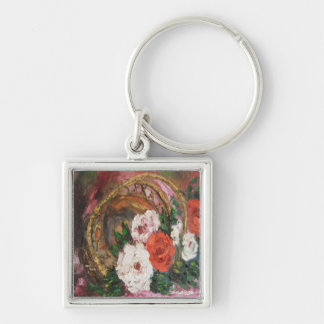 Key Chain Ann Hayes Painting Flower Basket