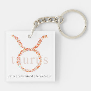 Key chain: Astrology Taurus Sign Keychain