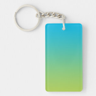 Key Chain: BLUE GREEN OMBRE Keychain
