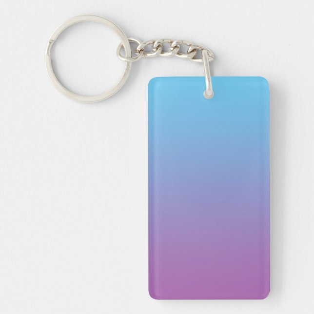 Key Chain: BLUE & PURPLE OMBRE Keychain (Front)
