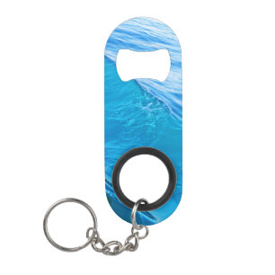Key chain bottle opener blue water keychain bottle opener