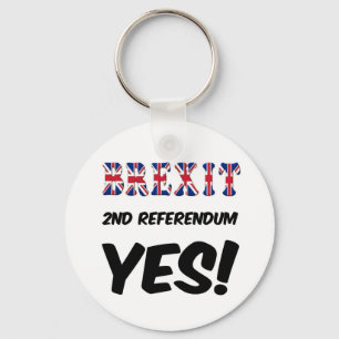 Key Chain Brexit 2nd Referendum Yes