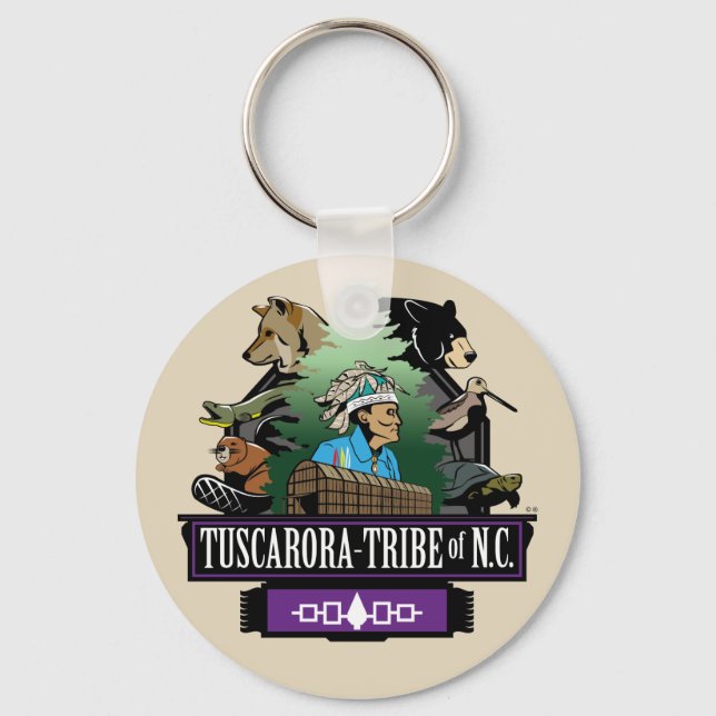 ~Key Chain by ~Tuscarora Tribe of NC ~ Keychain (Front)