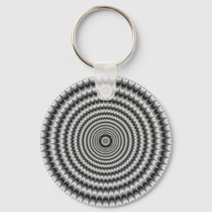 Key Chain    Circular Explosion in Silver