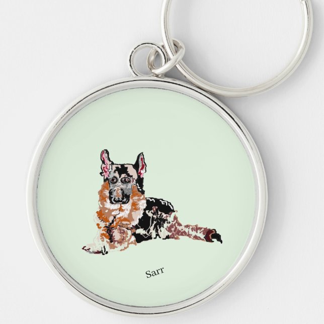 Key Chain : German Shepherd  (Front)