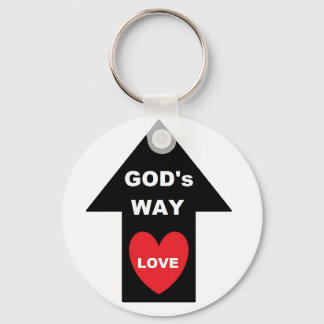 Key Chain Gods Way Love Arrow Heart